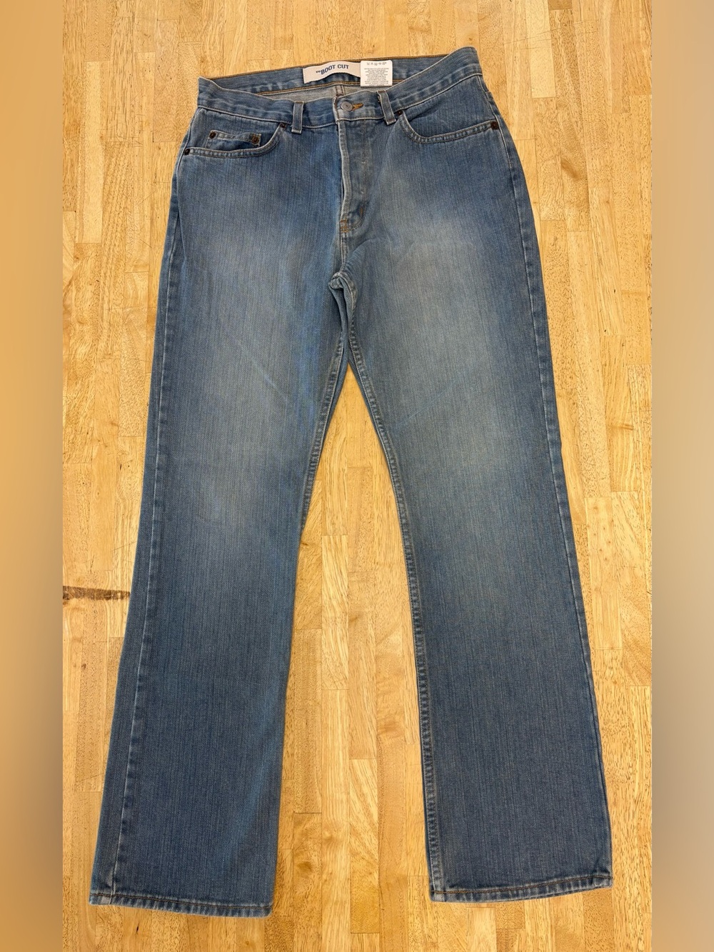 Vtg Gap 100% Cotton Button Fly Bootcut Jeans Made in Canada Medium Wash Sz 10R